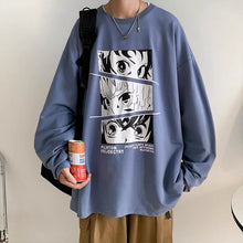 Load image into Gallery viewer, Tanjiro, Zenitsu &amp; Giyu Eyes Long Sleeve T-shirt
