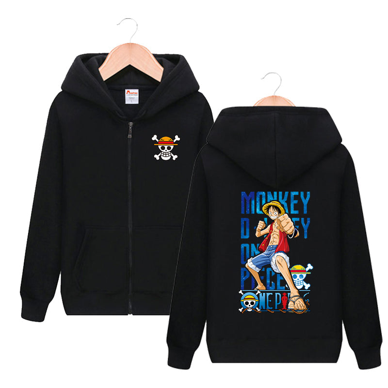 One Piece Stylish Zip Up Hoodie