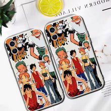 Load image into Gallery viewer, Straw Hat Crew Luffy Nami Zoro Tiffing iPhone Protection Case
