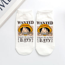 Load image into Gallery viewer, One Piece Chibi Luffy &amp; Chopper Low-cut Socks

