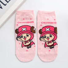 Load image into Gallery viewer, One Piece Chibi Luffy &amp; Chopper Low-cut Socks
