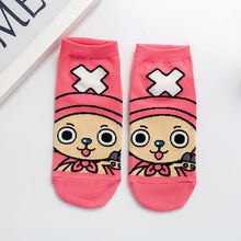 Load image into Gallery viewer, One Piece Chibi Luffy &amp; Chopper Low-cut Socks
