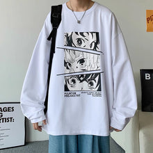 Load image into Gallery viewer, Tanjiro, Zenitsu &amp; Giyu Eyes Long Sleeve T-shirt
