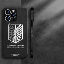 Load image into Gallery viewer, Attack on Titan Freedom Wings Leather Style iPhone Case
