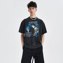 Load image into Gallery viewer, Jujutsu Kaisen Megumi Fushiguro and Divine Dogs Summer T-shirt
