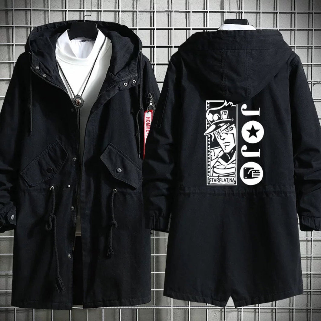 JoJo's Bizarre Adventure Long Cotton Trench Coat