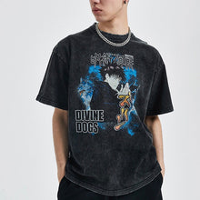 Load image into Gallery viewer, Jujutsu Kaisen Megumi Fushiguro and Divine Dogs Summer T-shirt

