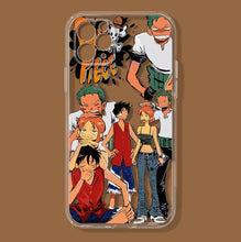 Load image into Gallery viewer, Straw Hat Crew Luffy Nami Zoro Tiffing iPhone Protection Case

