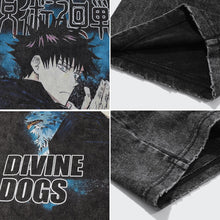 Load image into Gallery viewer, Jujutsu Kaisen Megumi Fushiguro and Divine Dogs Summer T-shirt
