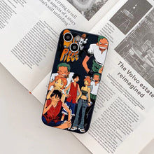 Load image into Gallery viewer, Straw Hat Crew Luffy Nami Zoro Tiffing iPhone Protection Case
