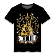 Load image into Gallery viewer, Saint Seiya 12 Gold Saint Comic Pattern Black Summer T-shirt
