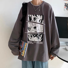 Load image into Gallery viewer, Tanjiro, Zenitsu &amp; Giyu Eyes Long Sleeve T-shirt
