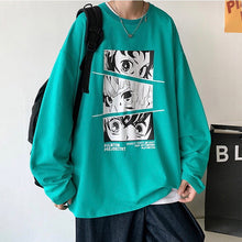Load image into Gallery viewer, Tanjiro, Zenitsu &amp; Giyu Eyes Long Sleeve T-shirt
