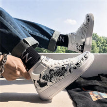 Load image into Gallery viewer, One Piece Black &amp; White Sports Sneakers
