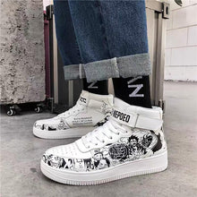 Load image into Gallery viewer, One Piece Black &amp; White Sports Sneakers
