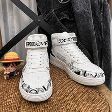 Load image into Gallery viewer, One Piece Black &amp; White Sports Sneakers

