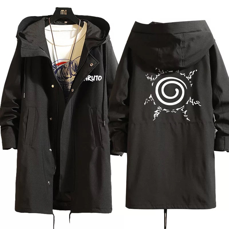 Naruto Shippuden Long Hooded Trench Coat