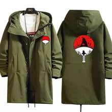 Load image into Gallery viewer, Naruto Shippuden Long Hooded Trench Coat
