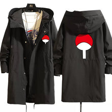 Load image into Gallery viewer, Naruto Shippuden Long Hooded Trench Coat
