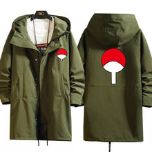 Load image into Gallery viewer, Naruto Shippuden Long Hooded Trench Coat
