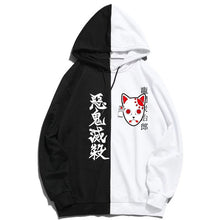 Load image into Gallery viewer, Demon Slayer Tanjiro Mask Colorblocked Hoodie
