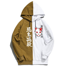 Load image into Gallery viewer, Demon Slayer Tanjiro Mask Colorblocked Hoodie
