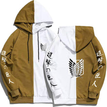 Load image into Gallery viewer, Attack on Titan Survey Corps Logo Colorblocked Hoodie
