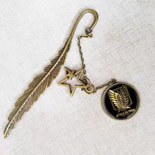 Load image into Gallery viewer, Attack on Titan Vintage Alloy Bookmark
