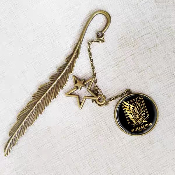 Attack on Titan Vintage Alloy Bookmark