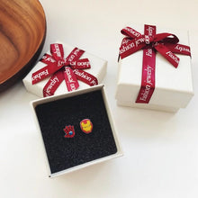 Load image into Gallery viewer, Superheroes Silver Stud Earrings
