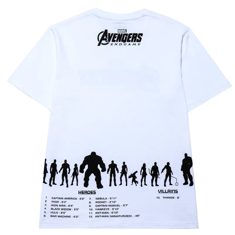 Avengers Endgame Superhero Collections Silhouette Tee