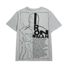 Load image into Gallery viewer, Iron Man Grey Sketch T-shirt
