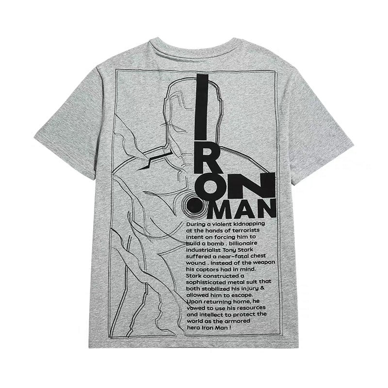 Iron Man Grey Sketch T-shirt