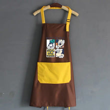 Load image into Gallery viewer, Mickey Mouse and Donald Duck Grid Kitchen Apron
