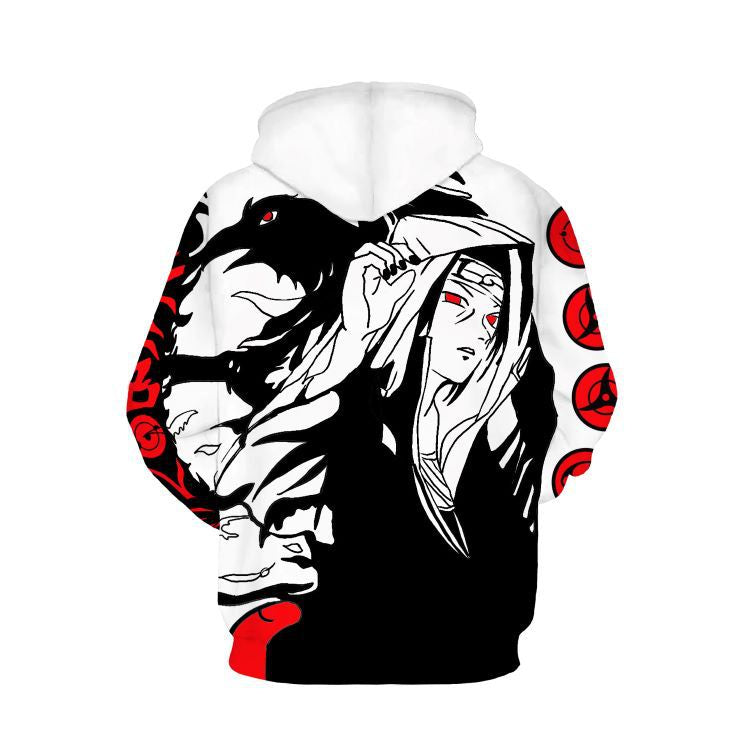 Naruto Uchiha Clan Sharingan Graffiti Hoodie