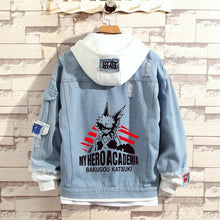 Load image into Gallery viewer, My Hero Academia Stylish Hooded Denim Jacket
