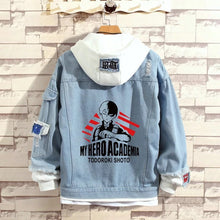 Load image into Gallery viewer, My Hero Academia Stylish Hooded Denim Jacket

