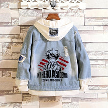 Load image into Gallery viewer, My Hero Academia Stylish Hooded Denim Jacket
