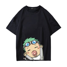 Load image into Gallery viewer, One Piece Baby Zoro and Sanji Summer T-shirt
