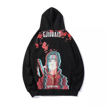 Load image into Gallery viewer, Itachi Uchiha Sharingan Pixel Hoodie
