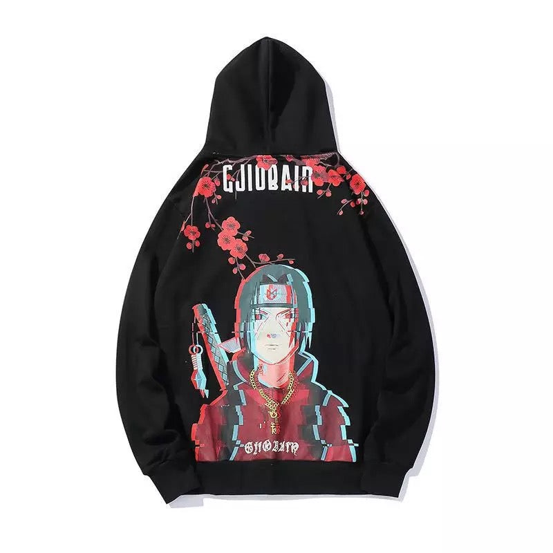 Itachi Uchiha Sharingan Pixel Hoodie