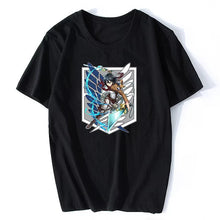 Load image into Gallery viewer, Attack on Titan in Fight Graphic Summer T-shirt
