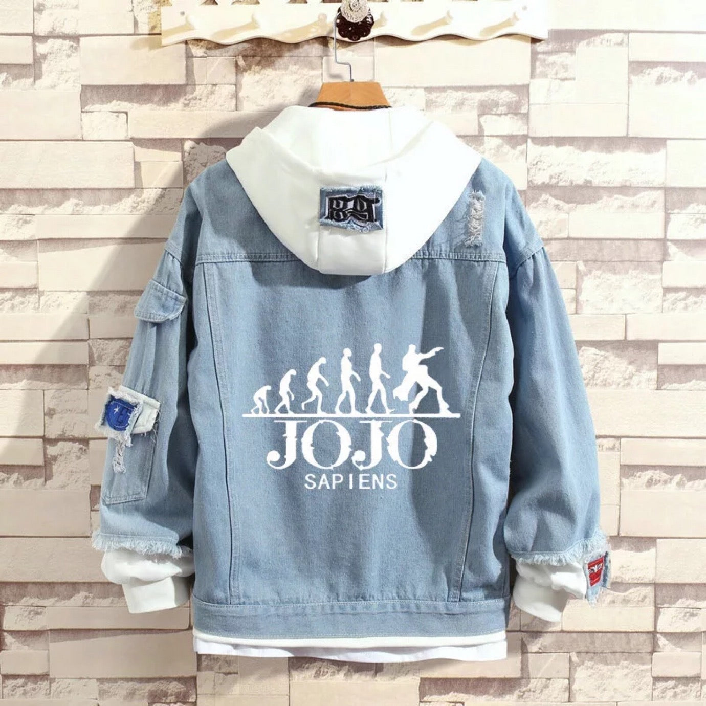 JoJo s Bizarre Adventure Stylish Hooded Denim Jacket www.animationtee