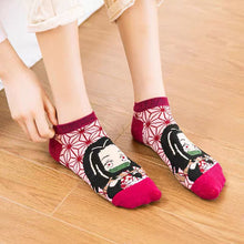 Load image into Gallery viewer, Demon Slayer Cartoon 5-Pack Low-cut Socks
