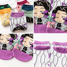 Load image into Gallery viewer, Demon Slayer Cartoon 5-Pack Low-cut Socks
