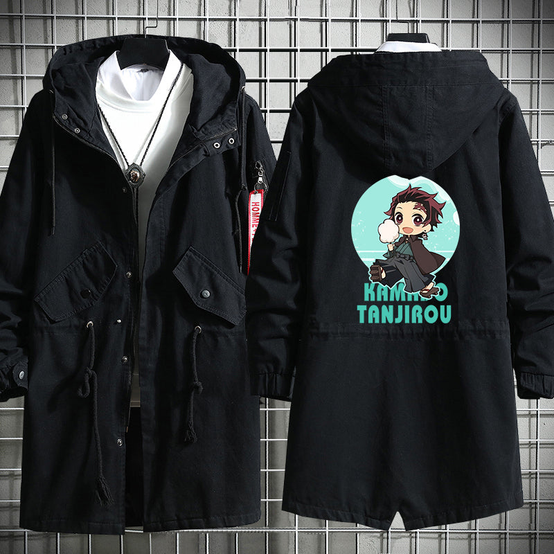 Demon Slayer Long Cotton Trench Coat