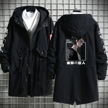Load image into Gallery viewer, Attack on Titan Long Hooded Cotton Trench Coat
