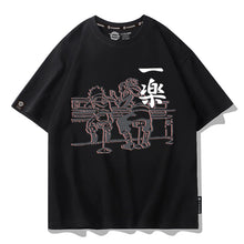 Load image into Gallery viewer, Naruto Shippuden Naruto and Iruka Eating Noodle Summer T-shirt
