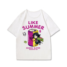 Load image into Gallery viewer, Demon Slayer Like Summer T-shirt
