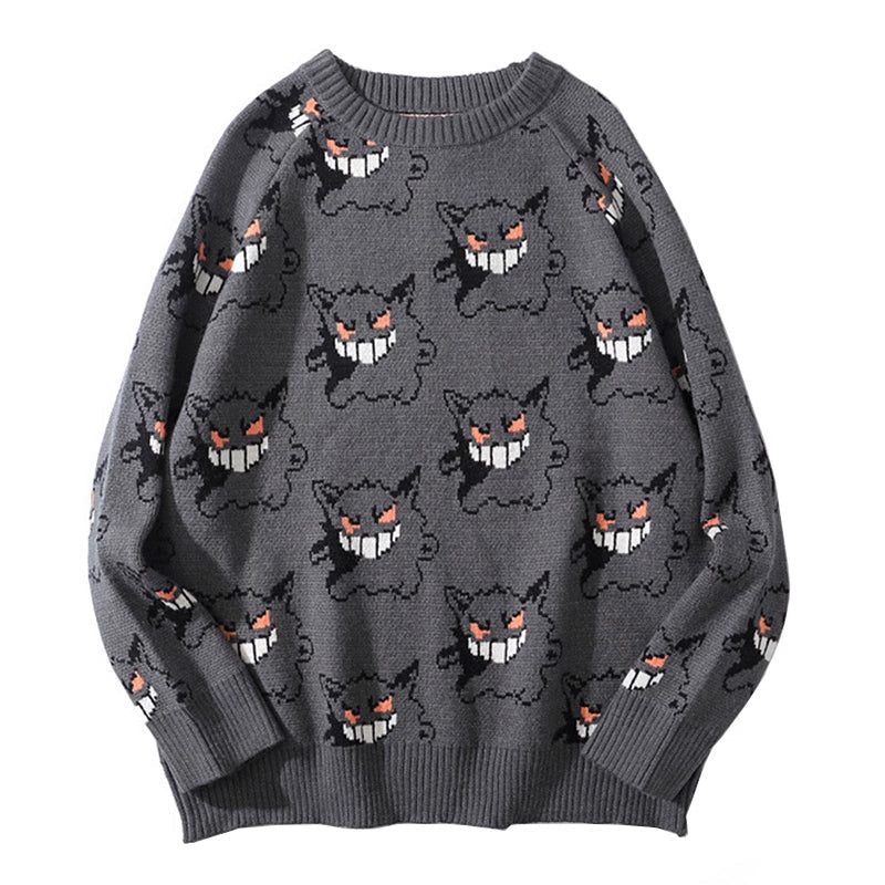 Pokemon Gengar Black Sweater